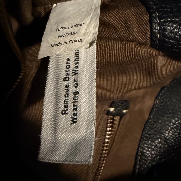 J. Crew Collection Brown Leather Shoulder Bag with Gold/Brass Accents - Picture 7 of 8